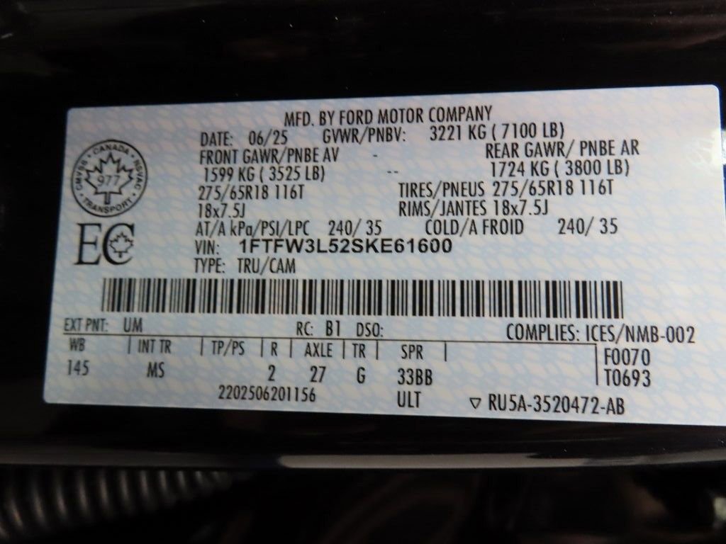 Used 2025 Ford F150 XLT w/ Equipment Group 301A Standard image 52