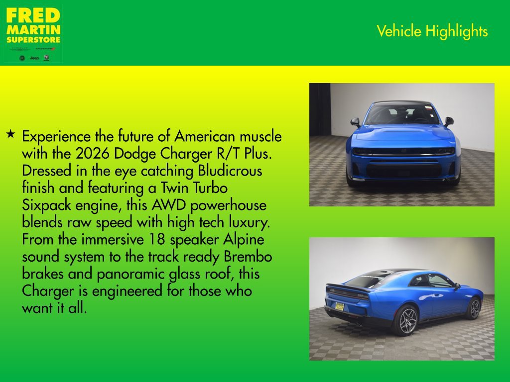 New 2026 Dodge Charger R/T AWD/4WD image 8