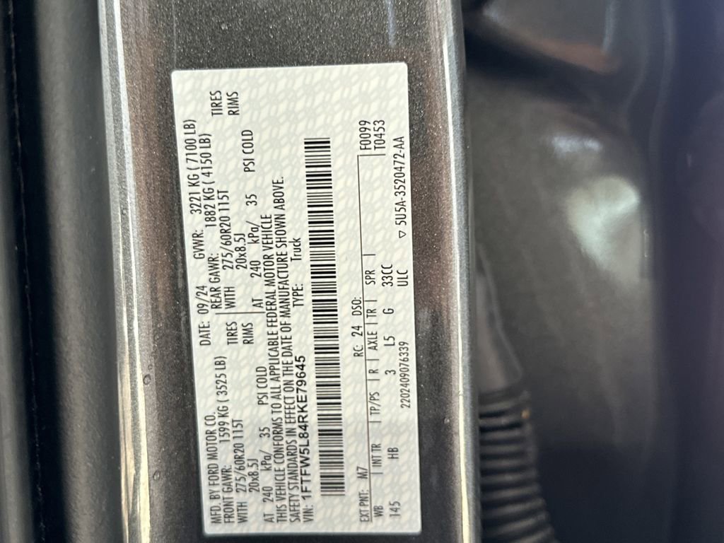 Used 2024 Ford F150 Lariat w/ FX4 Off-Road Package AWD/4WD image 42