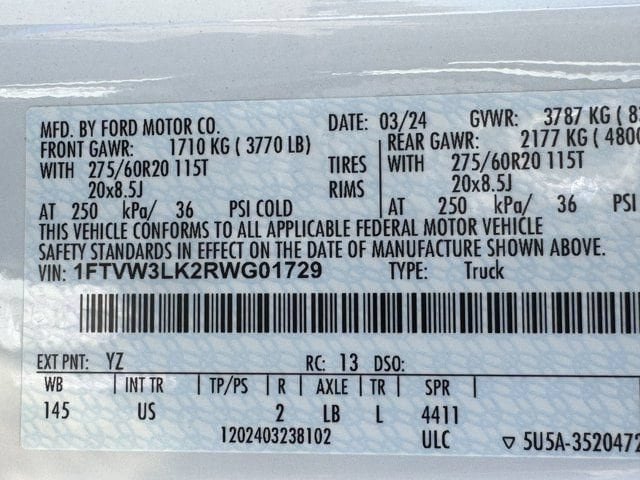 Used 2024 Ford F150 Lightning XLT w/ Max Trailer Tow Package AWD/4WD image 34