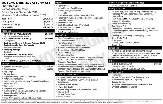 Used 2024 GMC Sierra 1500 AT4 w/ Technology Package image 20