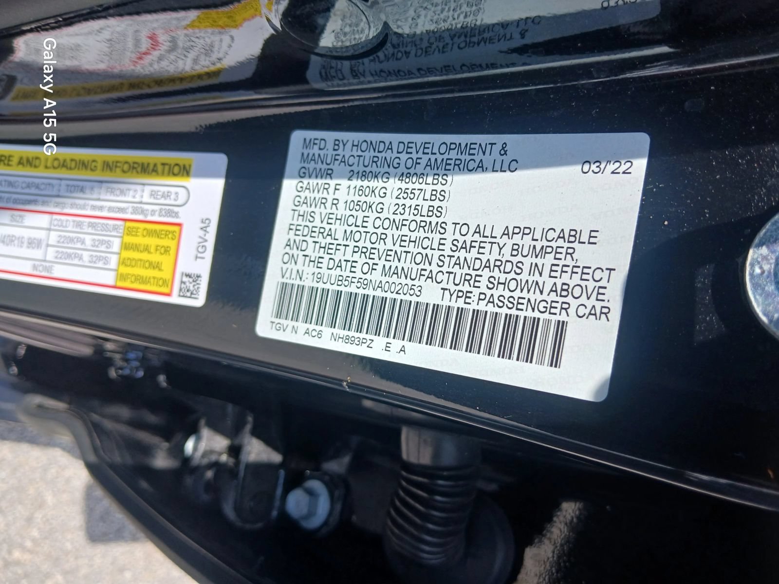 Used 2022 Acura TLX w/ A-SPEC Package FWD image 7