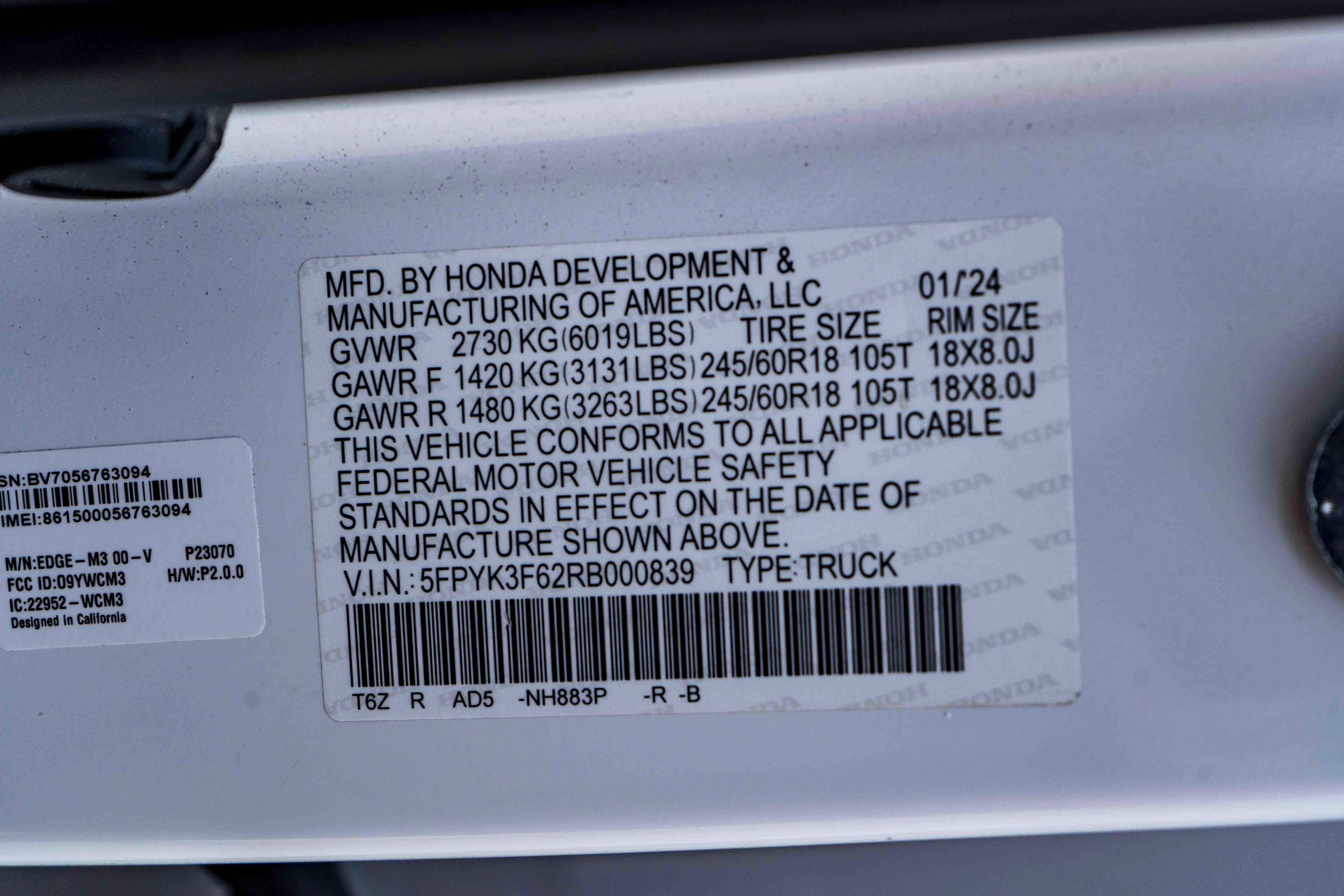 Used 2024 Honda Ridgeline TrailSport image 45