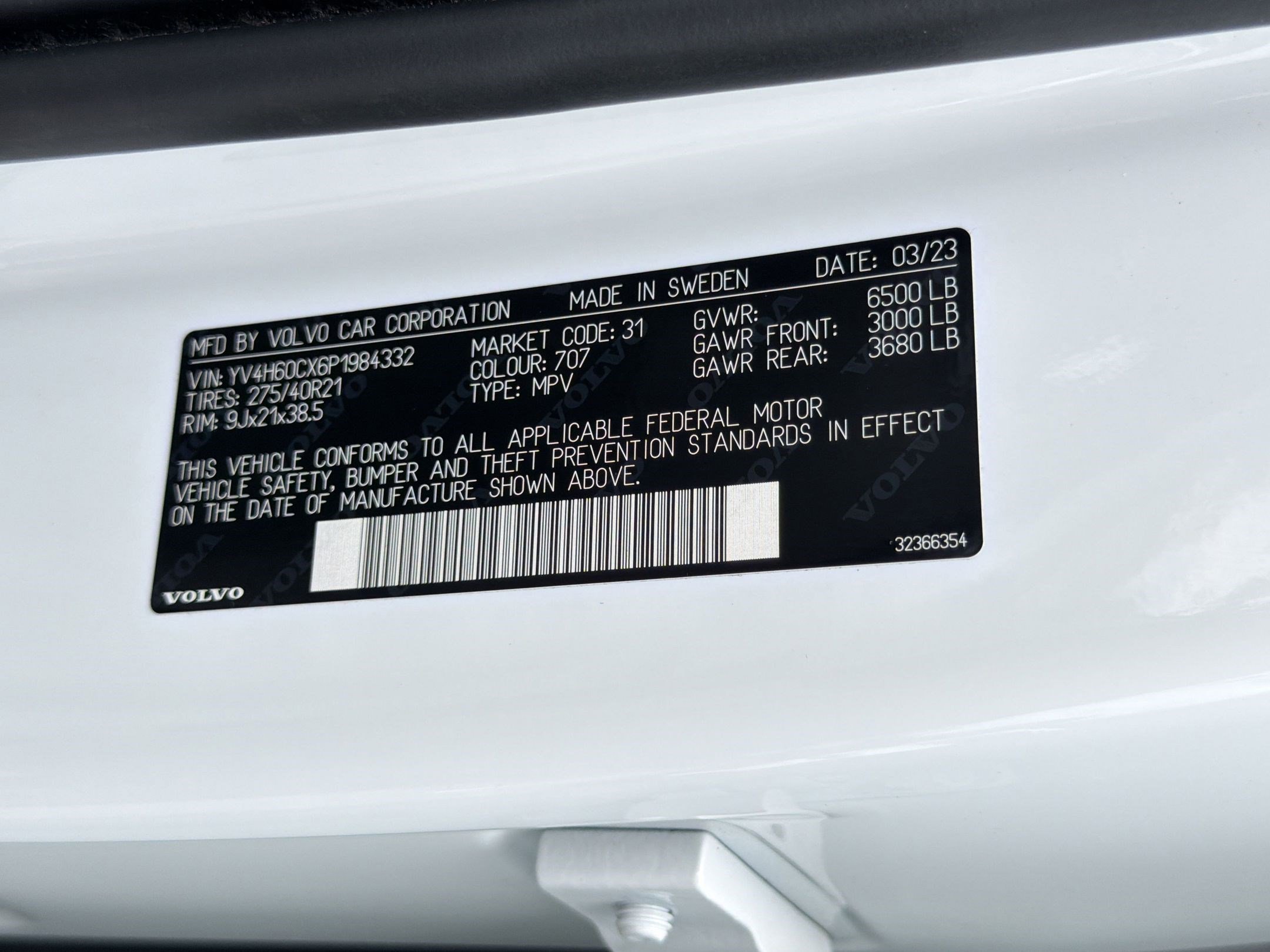 Certified 2023 Volvo XC90 T8 Ultimate w/ Lounge Package AWD/4WD image 20
