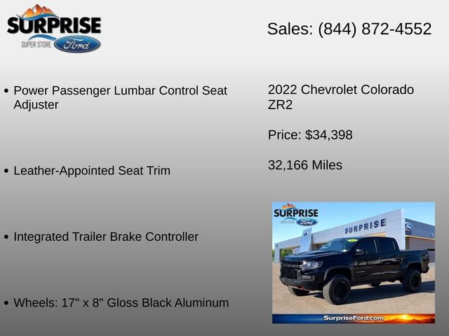 Used 2022 Chevrolet Colorado ZR2 w/ ZR2 Midnight Special Edition AWD/4WD image 36