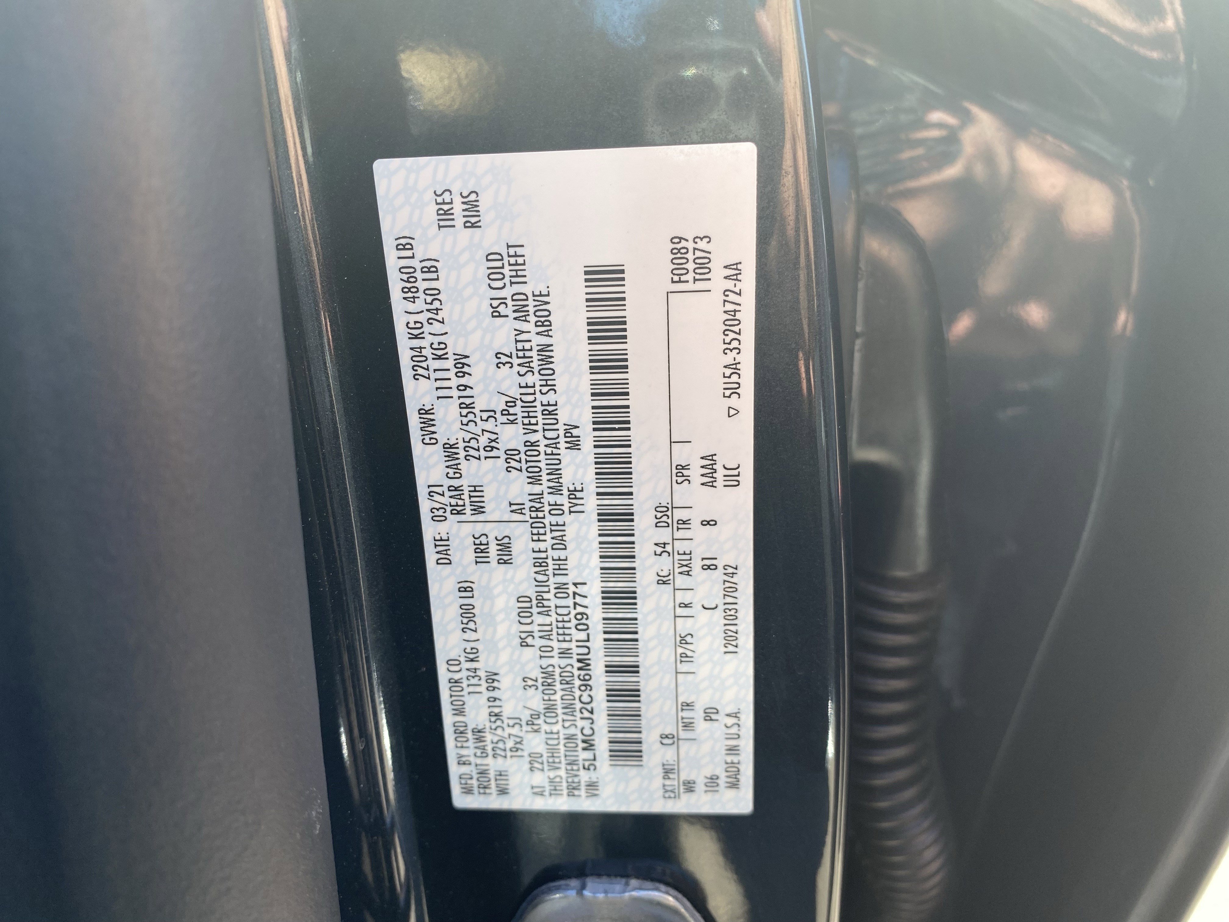 Used 2021 Lincoln Corsair Reserve w/ Equipment Group 201A image 34