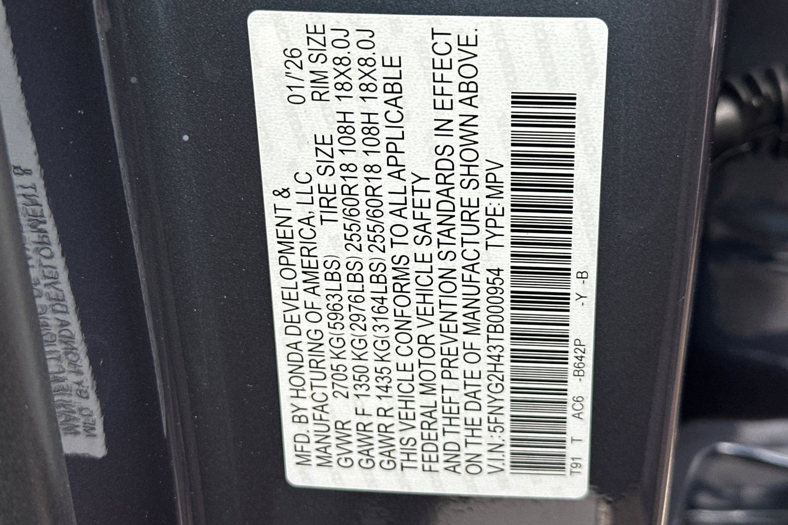 New 2026 Honda Pilot EX-L image 35