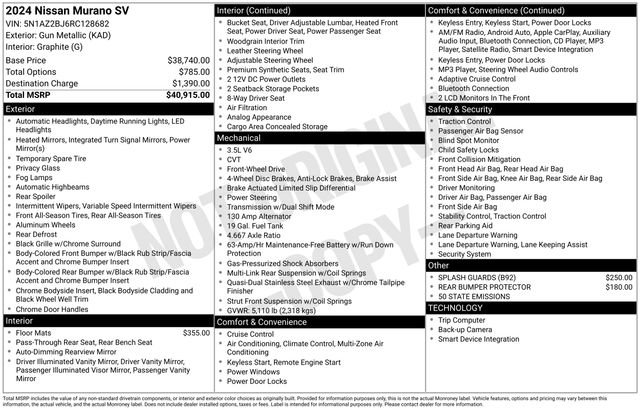 Used 2024 Nissan Murano SV image 4