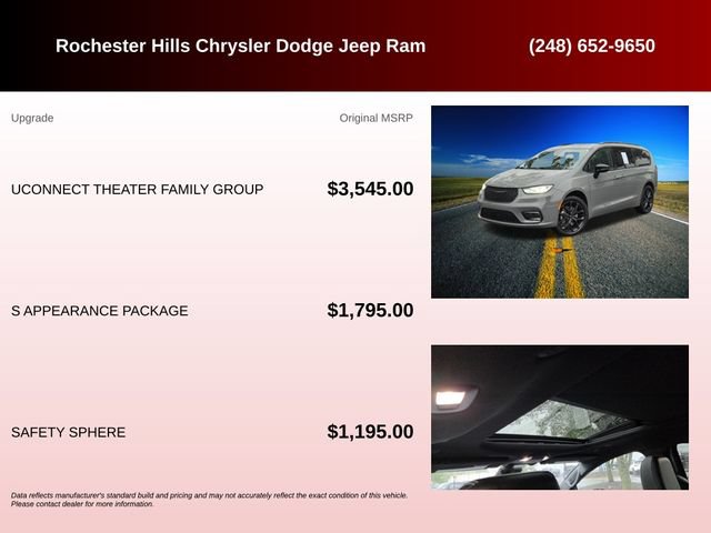 Certified 2023 Chrysler Pacifica Limited w/ Uconnect Theater Family Group AWD/4WD image 6