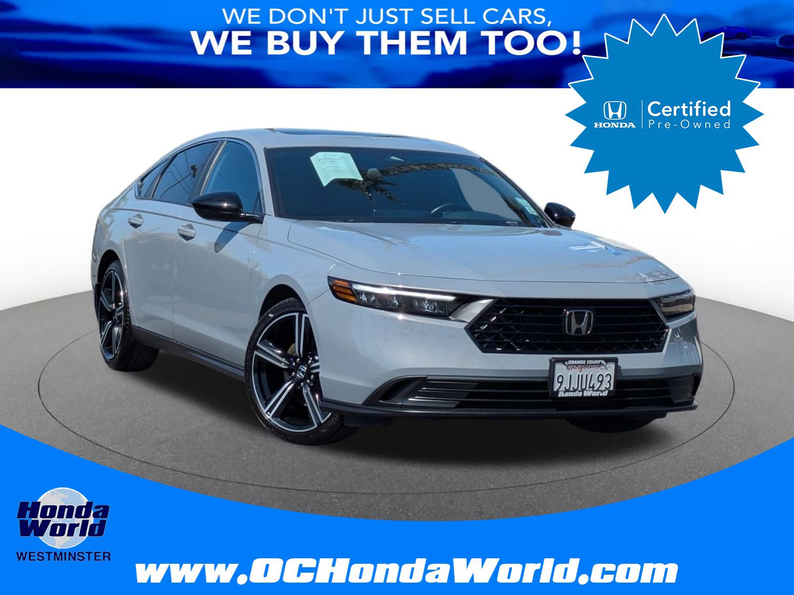 Certified 2023 Honda Accord Sport