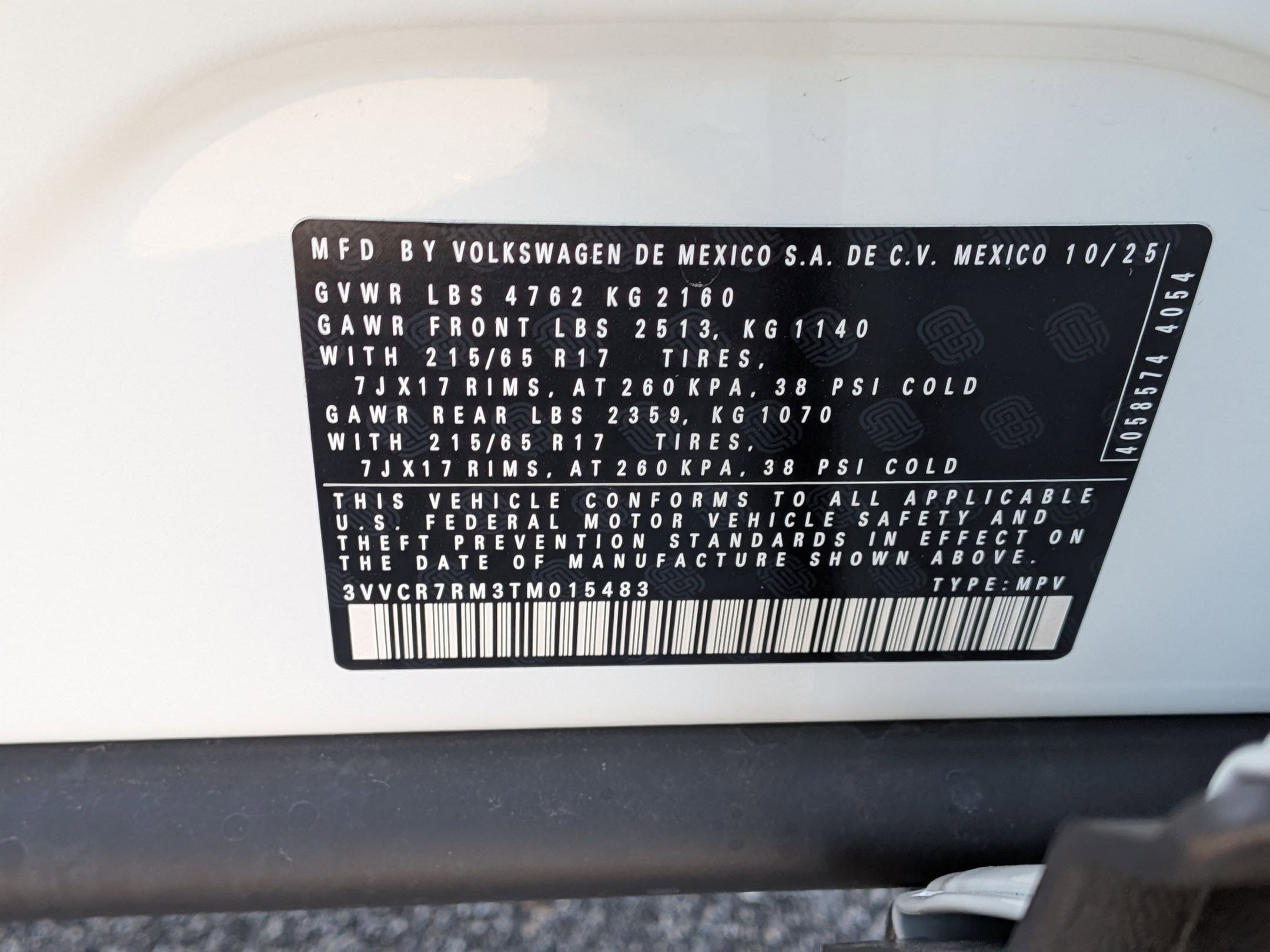 New 2026 Volkswagen Tiguan S FWD image 36