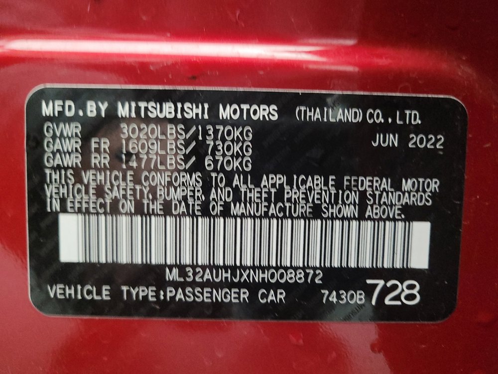 Used 2022 Mitsubishi Mirage ES image 33