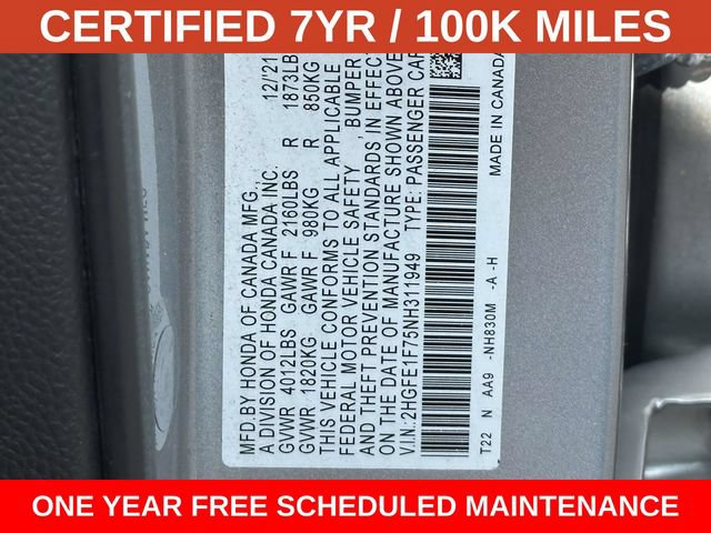 Used 2022 Honda Civic EX image 30