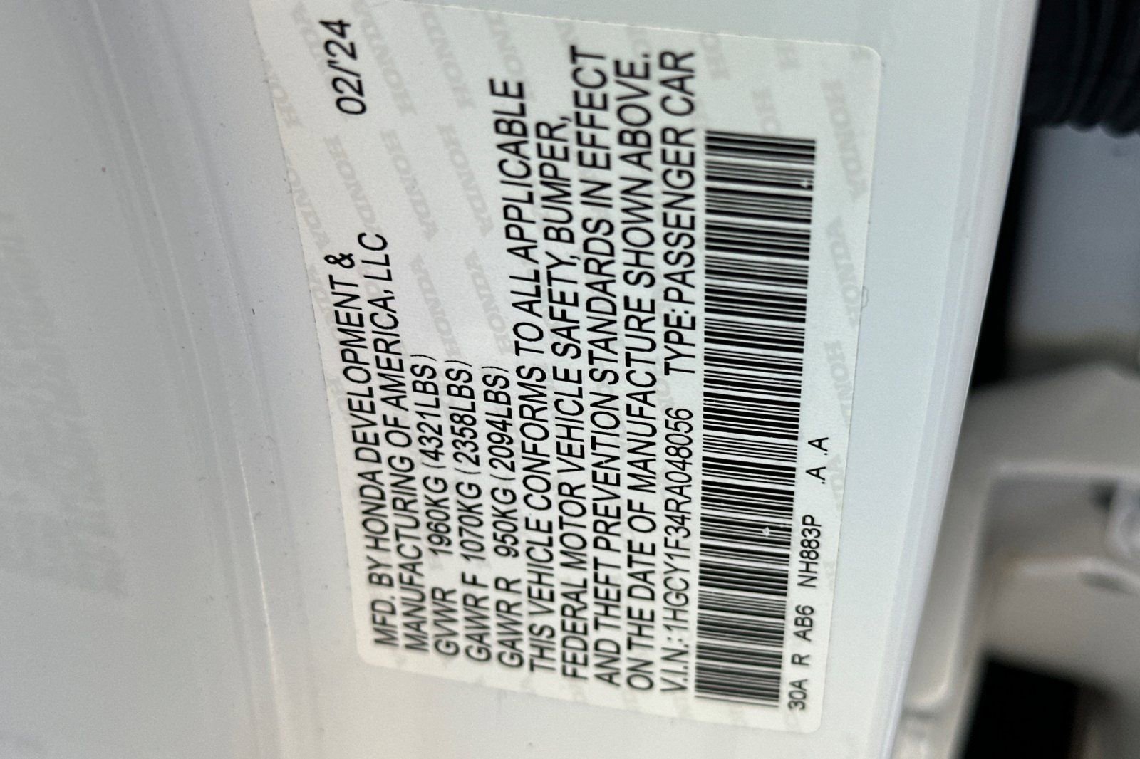 Certified 2024 Honda Accord EX image 27