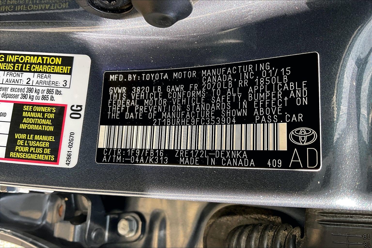 Used 2015 Toyota Corolla LE FWD image 37