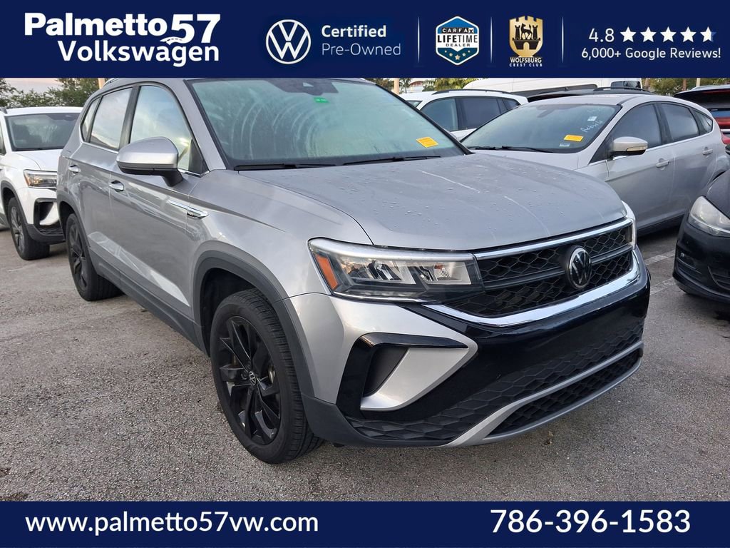Certified 2023 Volkswagen Taos SE w/ Black Wheel Package