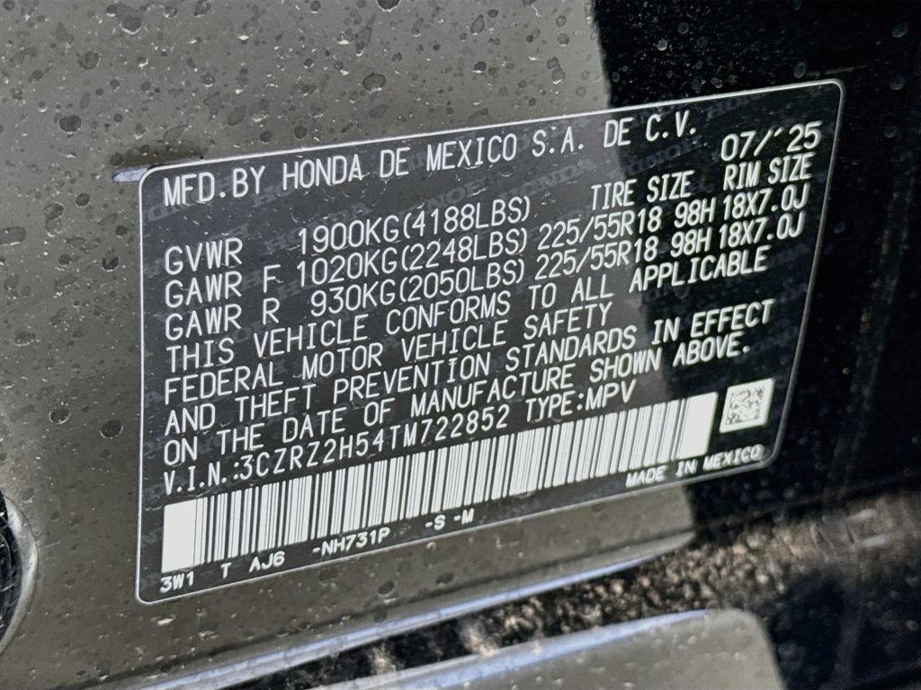Certified 2026 Honda HR-V Sport image 29