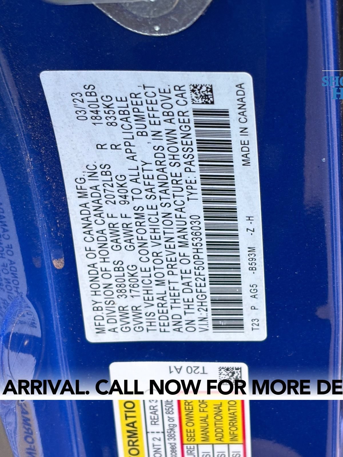 Used 2023 Honda Civic Sport image 13