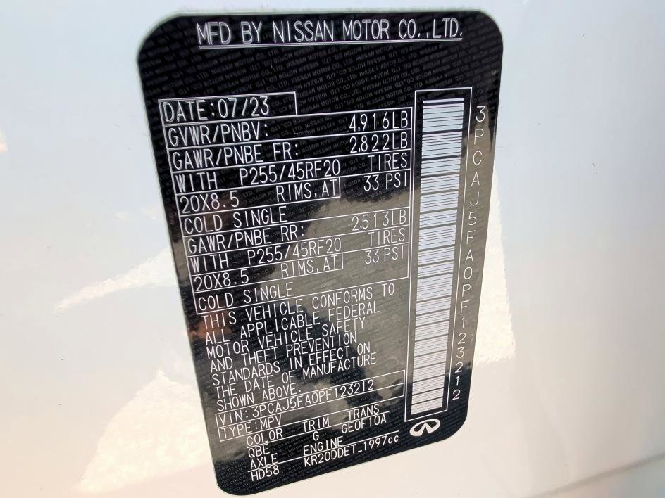 Used 2023 INFINITI QX50 Sport image 32