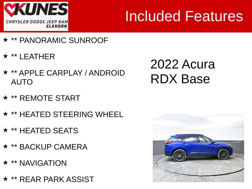 Used 2022 Acura RDX A-Spec Advance Package image 2