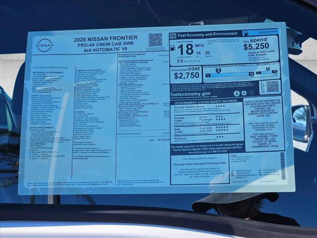 New 2026 Nissan Frontier PRO-4X image 16