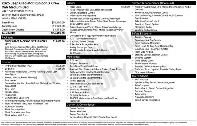 Certified 2025 Jeep Gladiator Rubicon image 8
