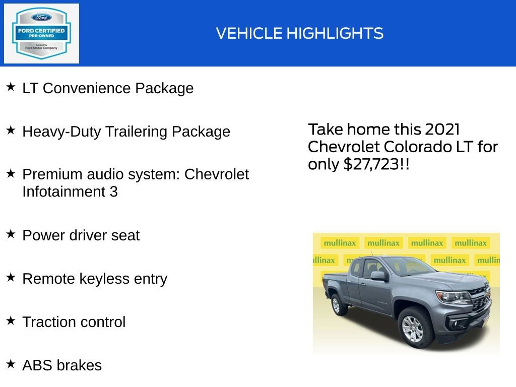 Used 2021 Chevrolet Colorado LT w/ LT Convenience Package AWD/4WD image 18