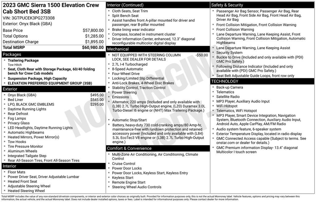 Certified 2023 GMC Sierra 1500 Elevation AWD/4WD image 41