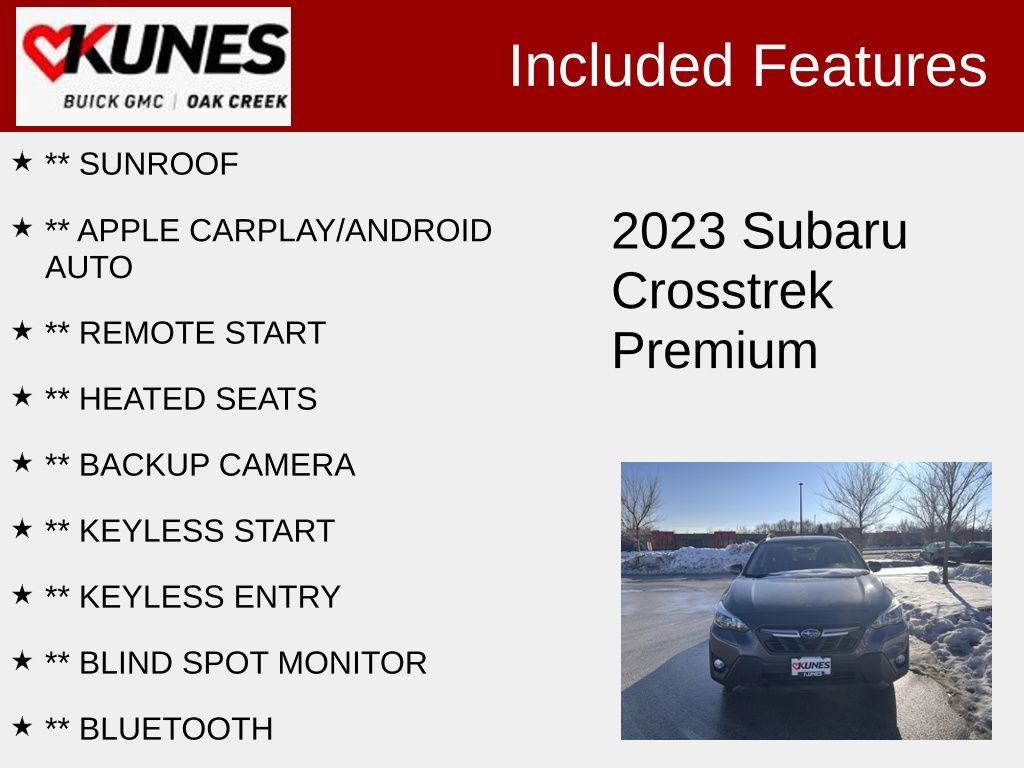 Used 2023 Subaru Crosstrek 2.0i Premium image 2