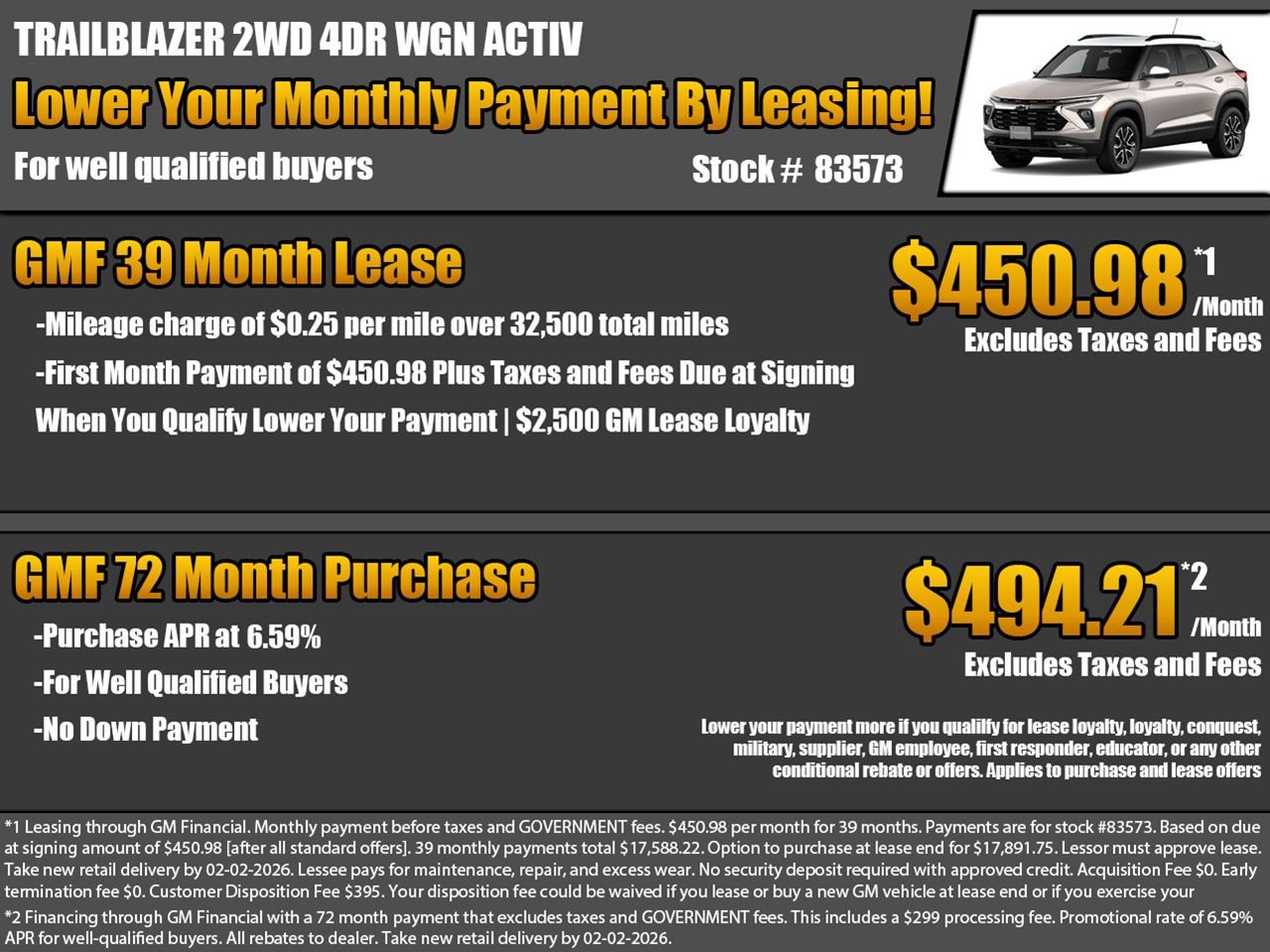 New 2026 Chevrolet TrailBlazer ACTIV image 2