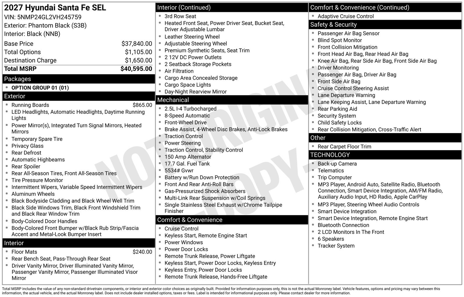 New 2027 Hyundai Santa Fe SEL FWD image 23