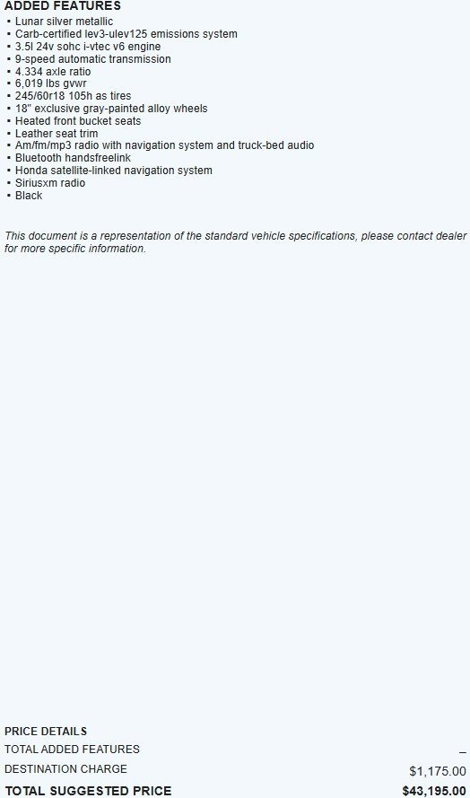 Used 2020 Honda Ridgeline RTL-E image 2