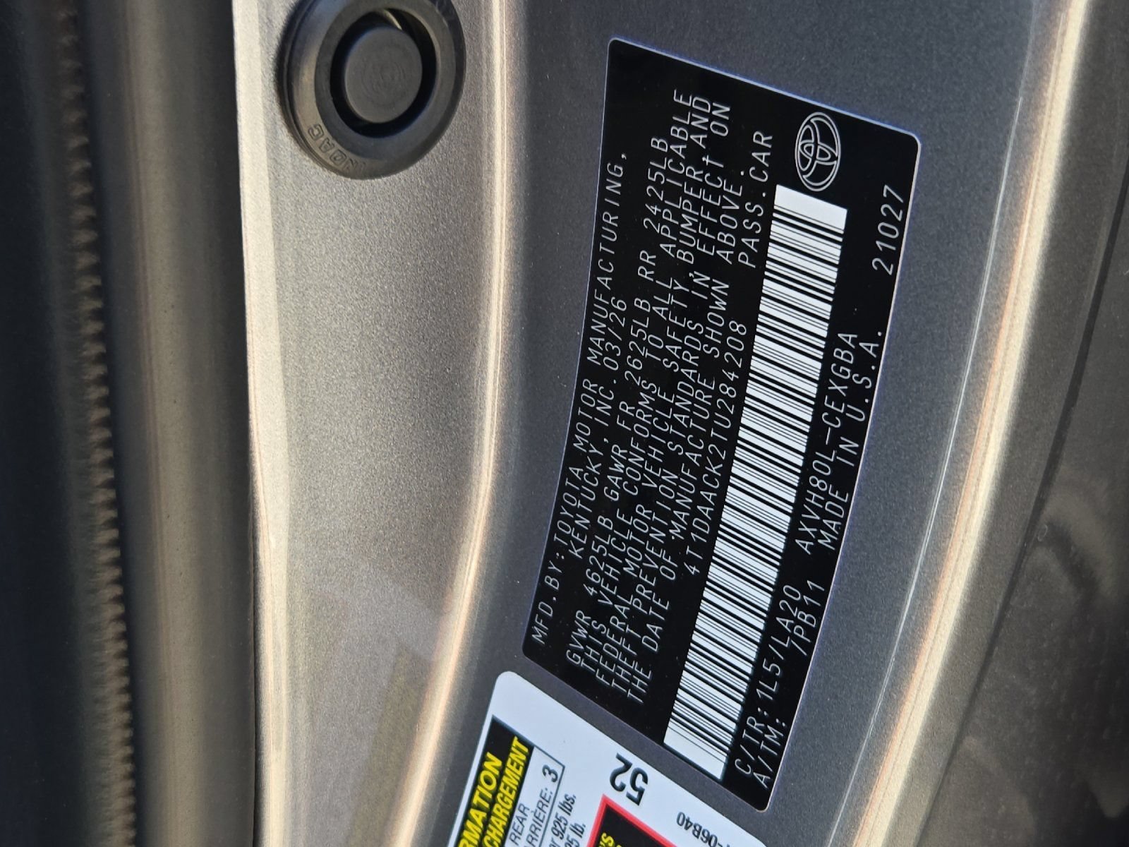 Certified 2026 Toyota Camry XLE FWD image 28