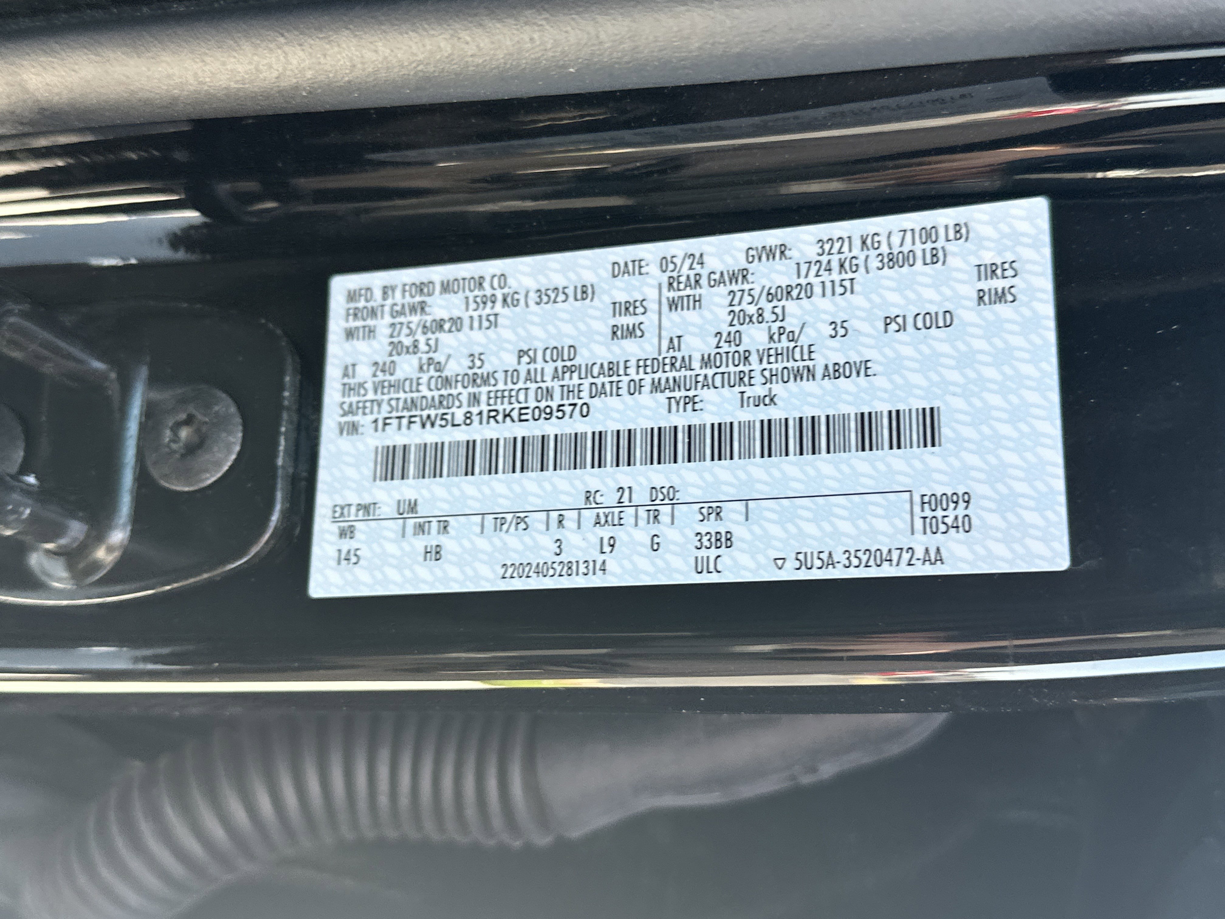 Used 2024 Ford F150 Lariat w/ FX4 Off-Road Package AWD/4WD image 35