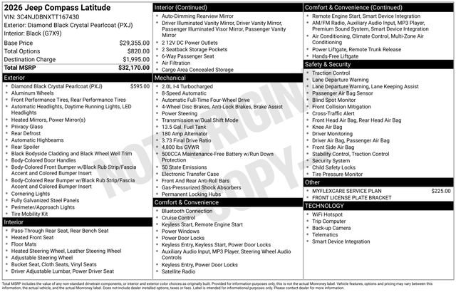 New 2026 Jeep Compass Latitude AWD/4WD image 17