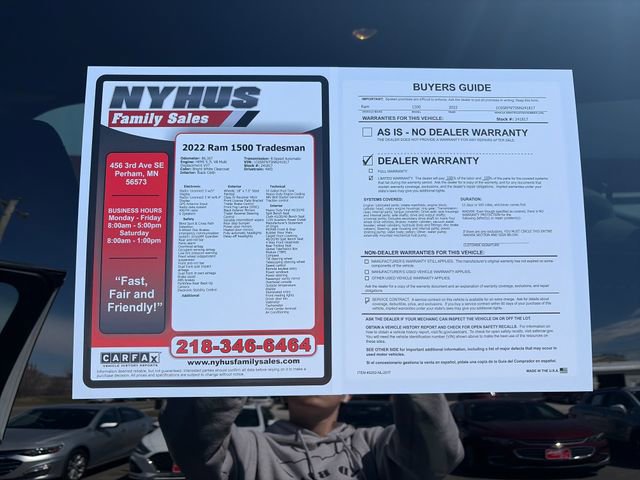 Used 2022 RAM 1500 Tradesman w/ Trailer Tow Group (B) AWD/4WD image 49