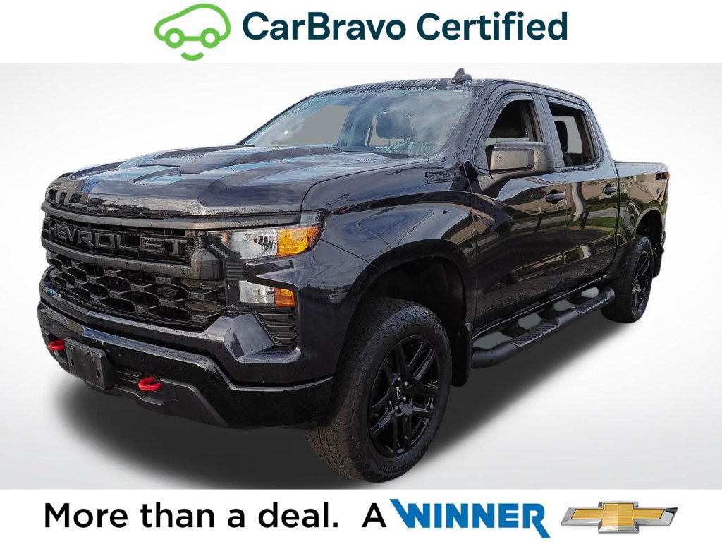 Certified 2023 Chevrolet Silverado 1500 Custom Trail Boss w/ 2.7L Blackout Package