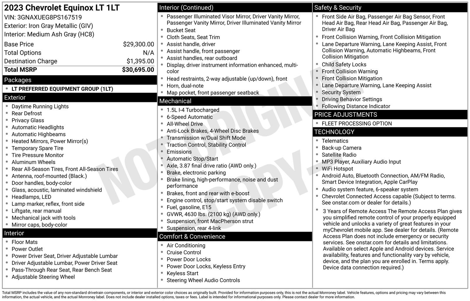Used 2023 Chevrolet Equinox LT AWD/4WD image 28