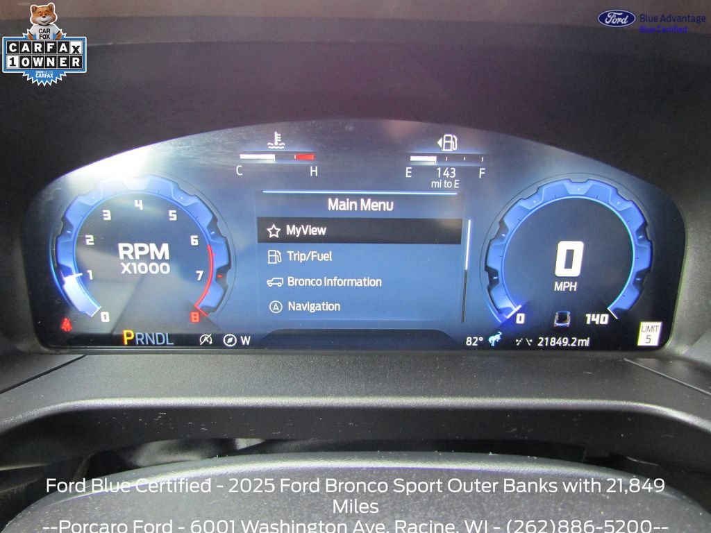 Certified 2025 Ford Bronco Sport Outer Banks w/ Outer Banks Tech Package+ AWD/4WD image 17