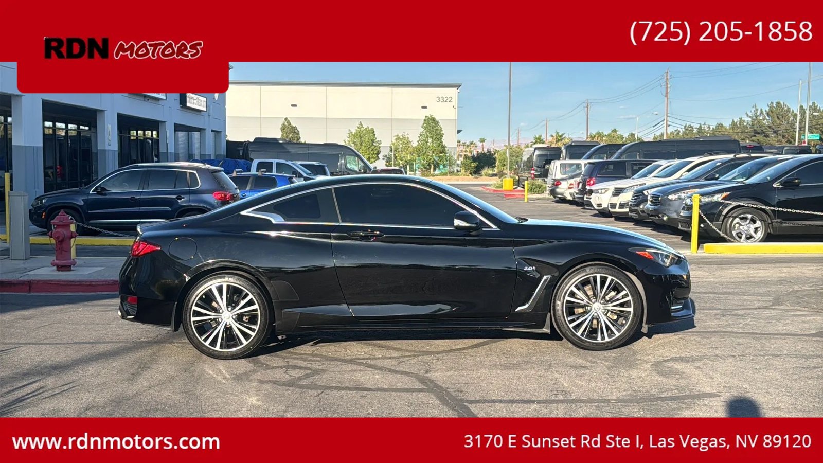 Used 2017 INFINITI Q60 2.0t w/ Moonroof Package RWD image 5