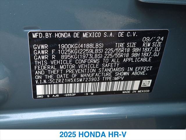 Certified 2025 Honda HR-V Sport image 26