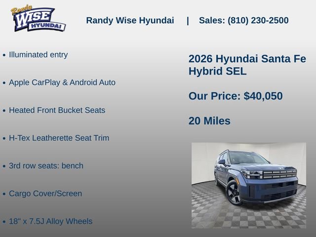 New 2026 Hyundai Santa Fe SEL AWD/4WD image 15
