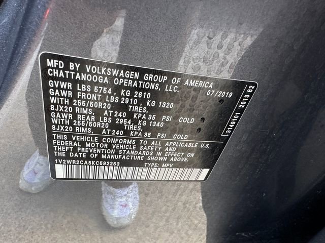 Used 2019 Volkswagen Atlas SE w/ Towing Package FWD image 36