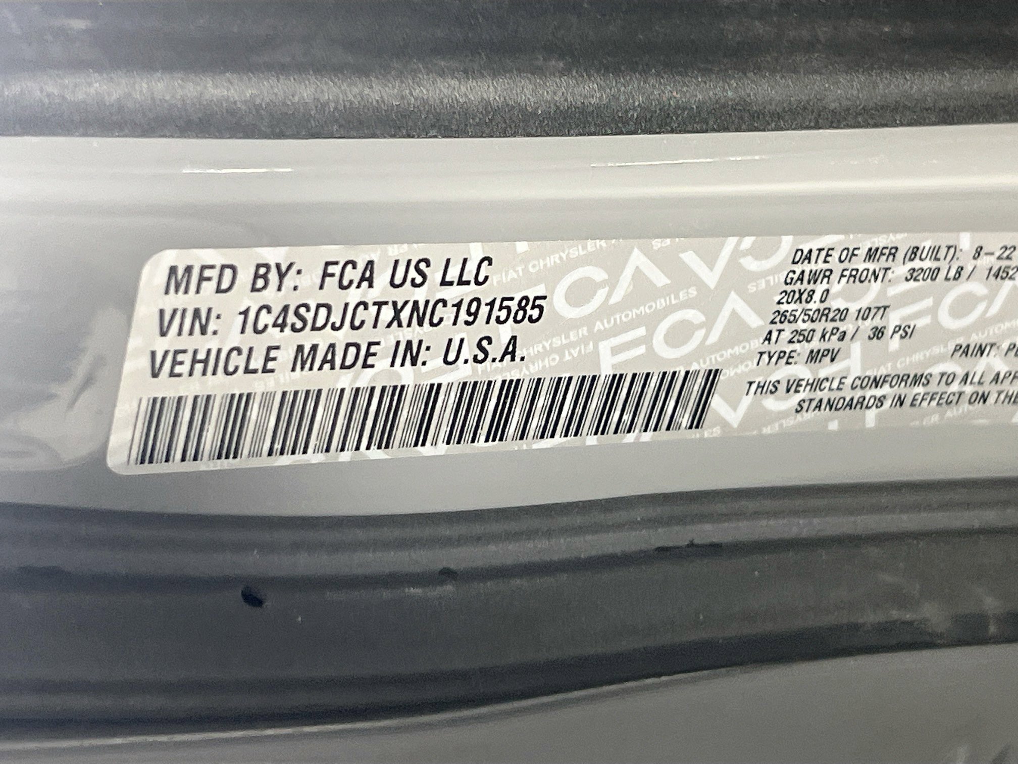 Used 2022 Dodge Durango R/T w/ Blacktop Package image 34