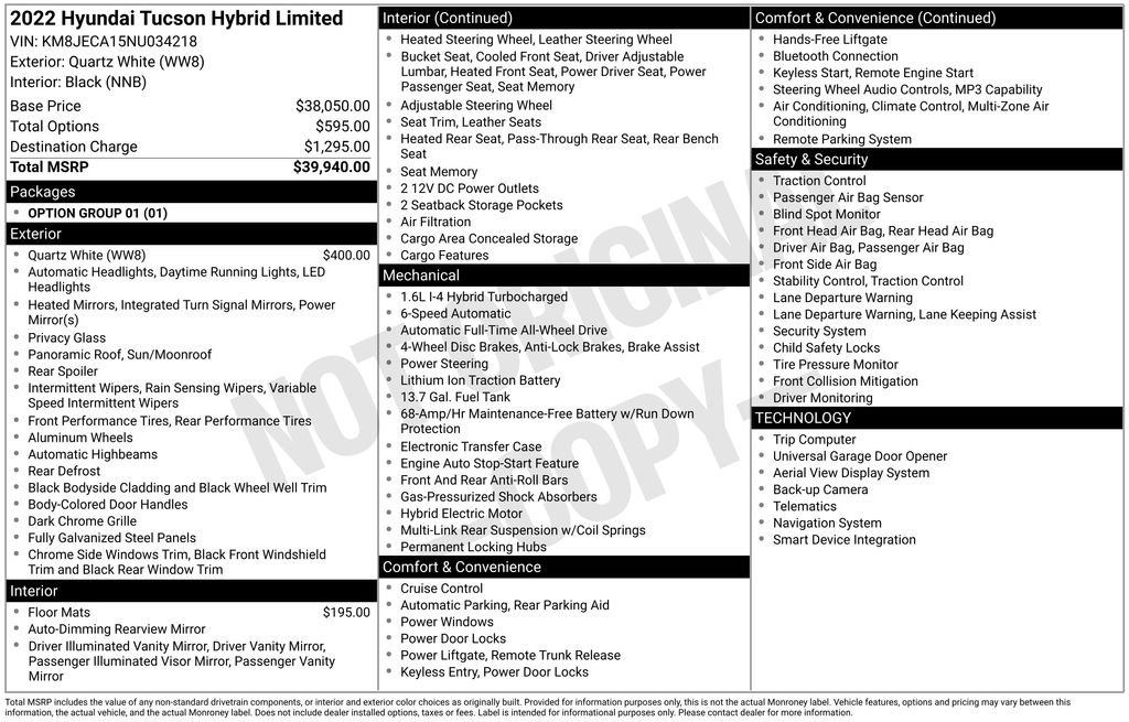 Used 2022 Hyundai Tucson Limited image 17