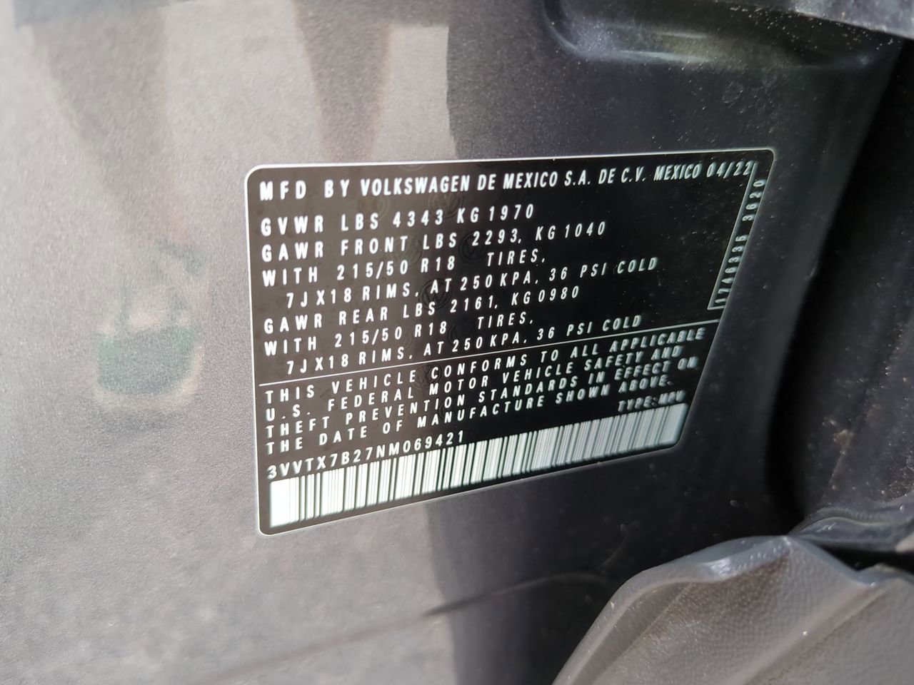 Used 2022 Volkswagen Taos SE FWD image 18