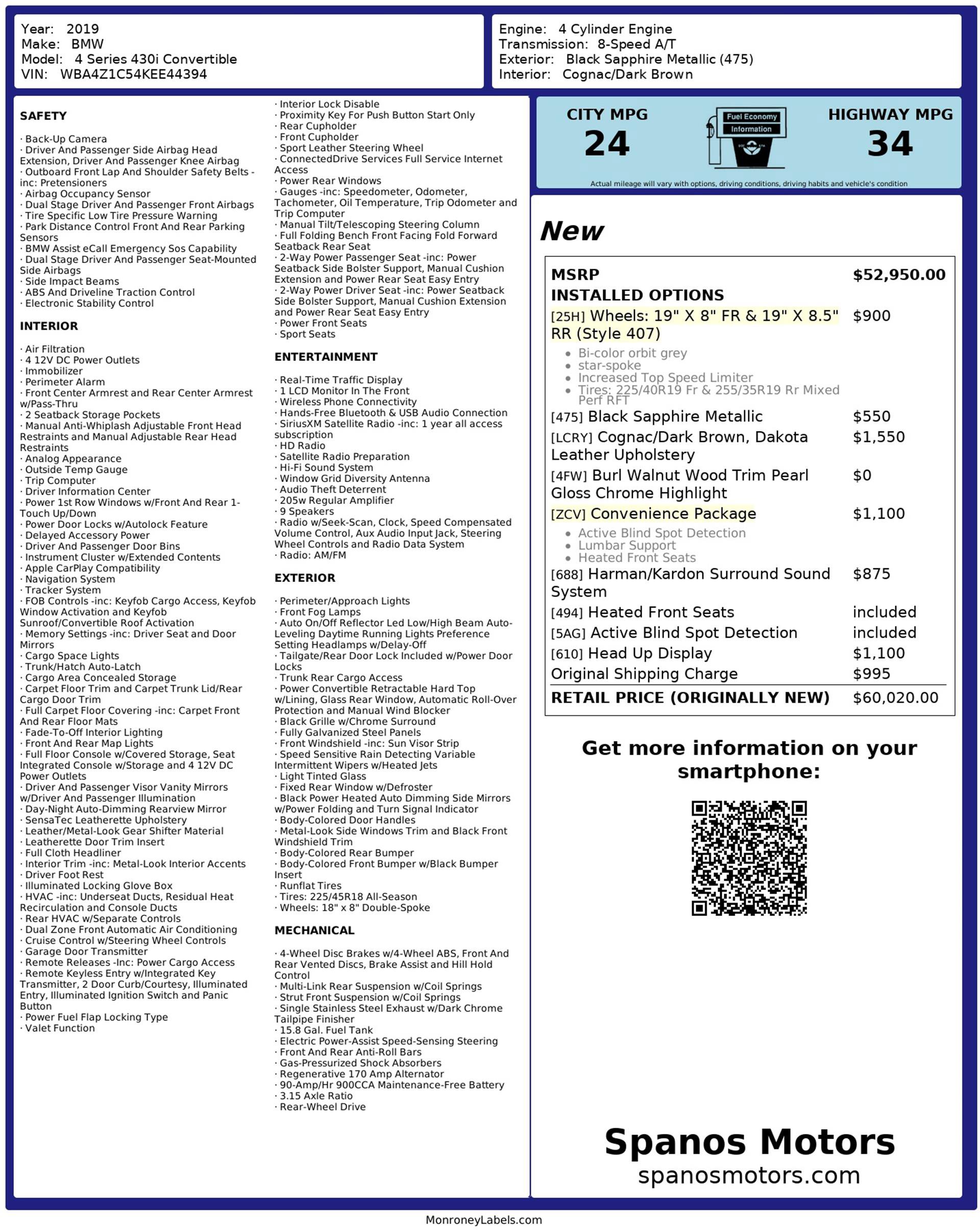 Used 2019 BMW 430i Convertible w/ Convenience Package image 3