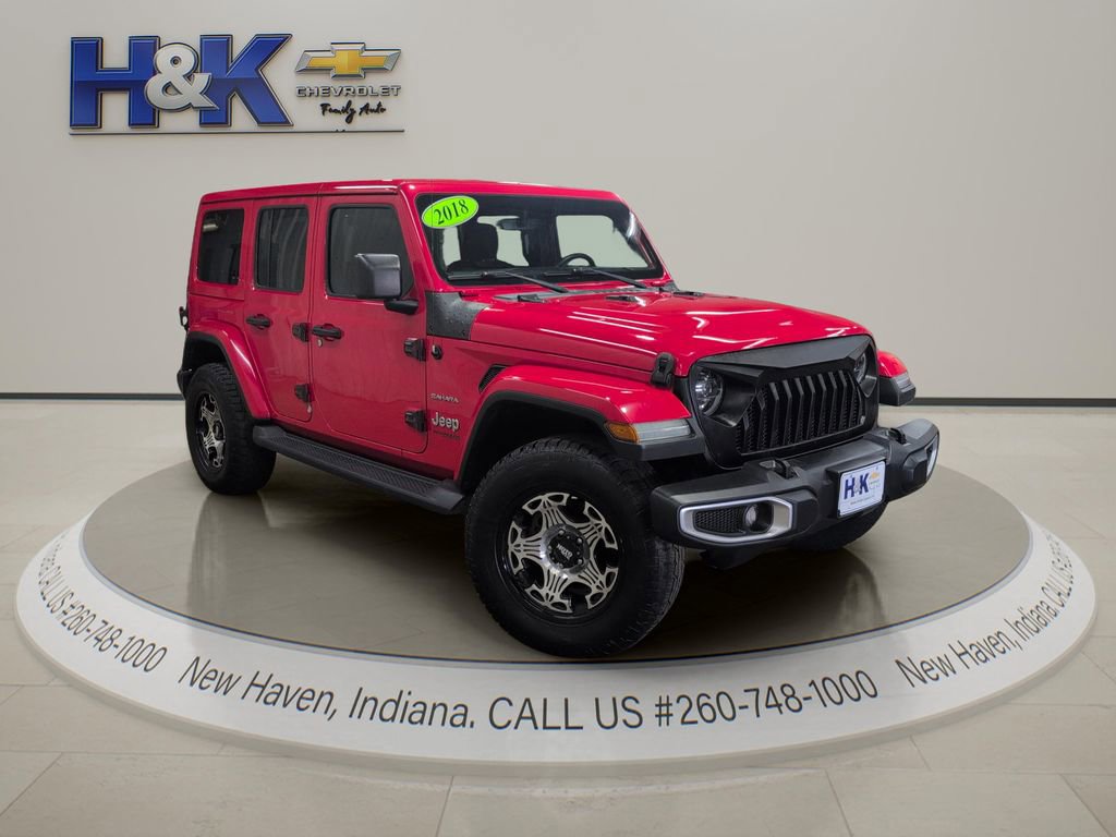 Used 2018 Jeep Wrangler Unlimited Sahara w/ Uconnect 4C Nav & Sound Group