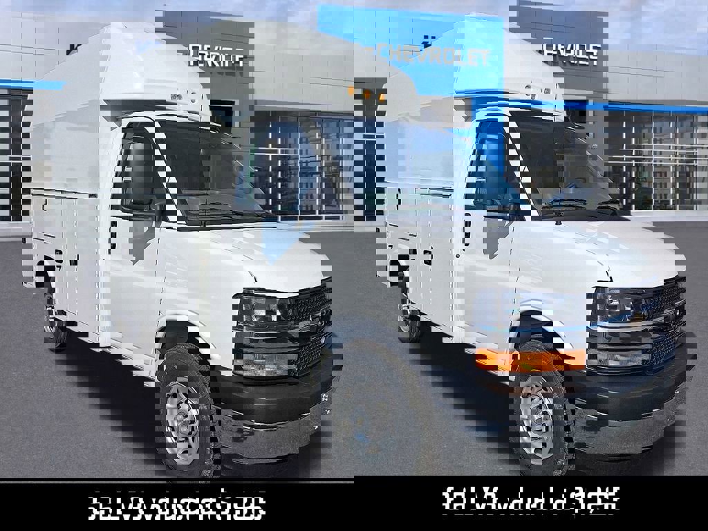 New 2024 Chevrolet Express 3500 1WT Cutaway Van w/ Power Convenience Package image 1