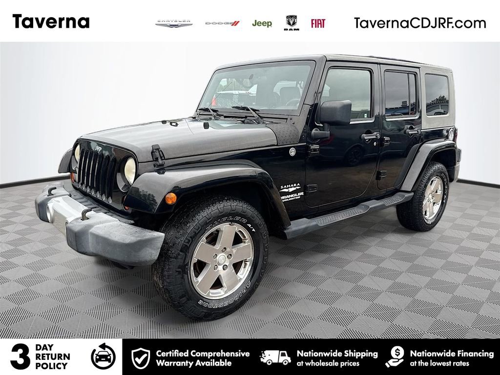 Used 2009 Jeep Wrangler Unlimited Sahara w/ Trailer Tow Group AWD/4WD image 1